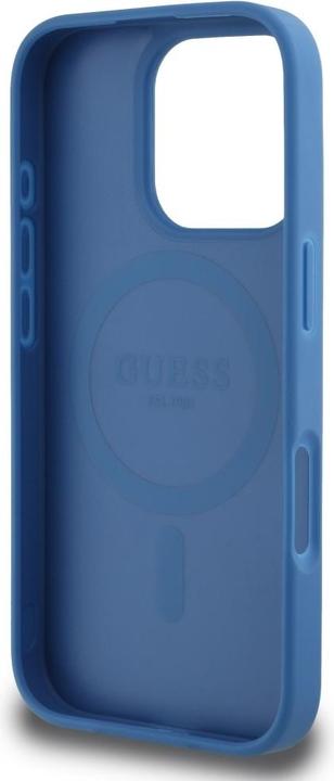 Productafbeelding Guess Case 4G Circle Classic Logo MagSafe for iPhone 16 Pro Max blue (Apple iPhone 16 Pro Max)