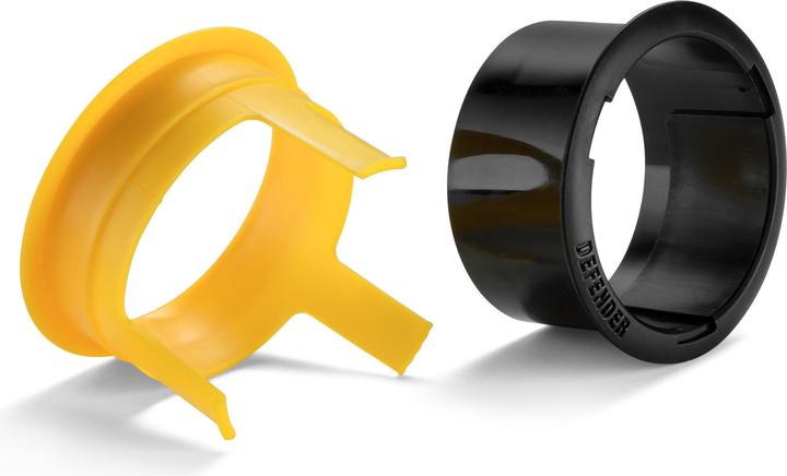 Image du produit Defender EXA-TAPE® BY 50 ERGO-CORE - Ruban adhésif tissé premium avec ERGO-Core | noir/jaune | brillant | 50 (50 mm)