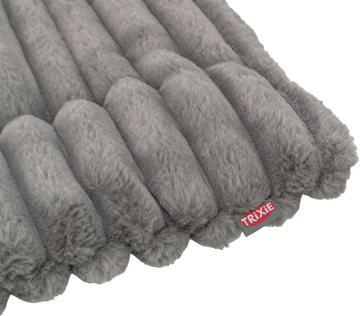 Actual product image Trixie Liegematte Lonni Rib Samt Grau (Cat, Dog)