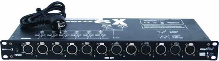 Image du produit Eurolite DMX Splitter DMX Split 6X 6 canaux 48,30cm (19")-Forme de construction