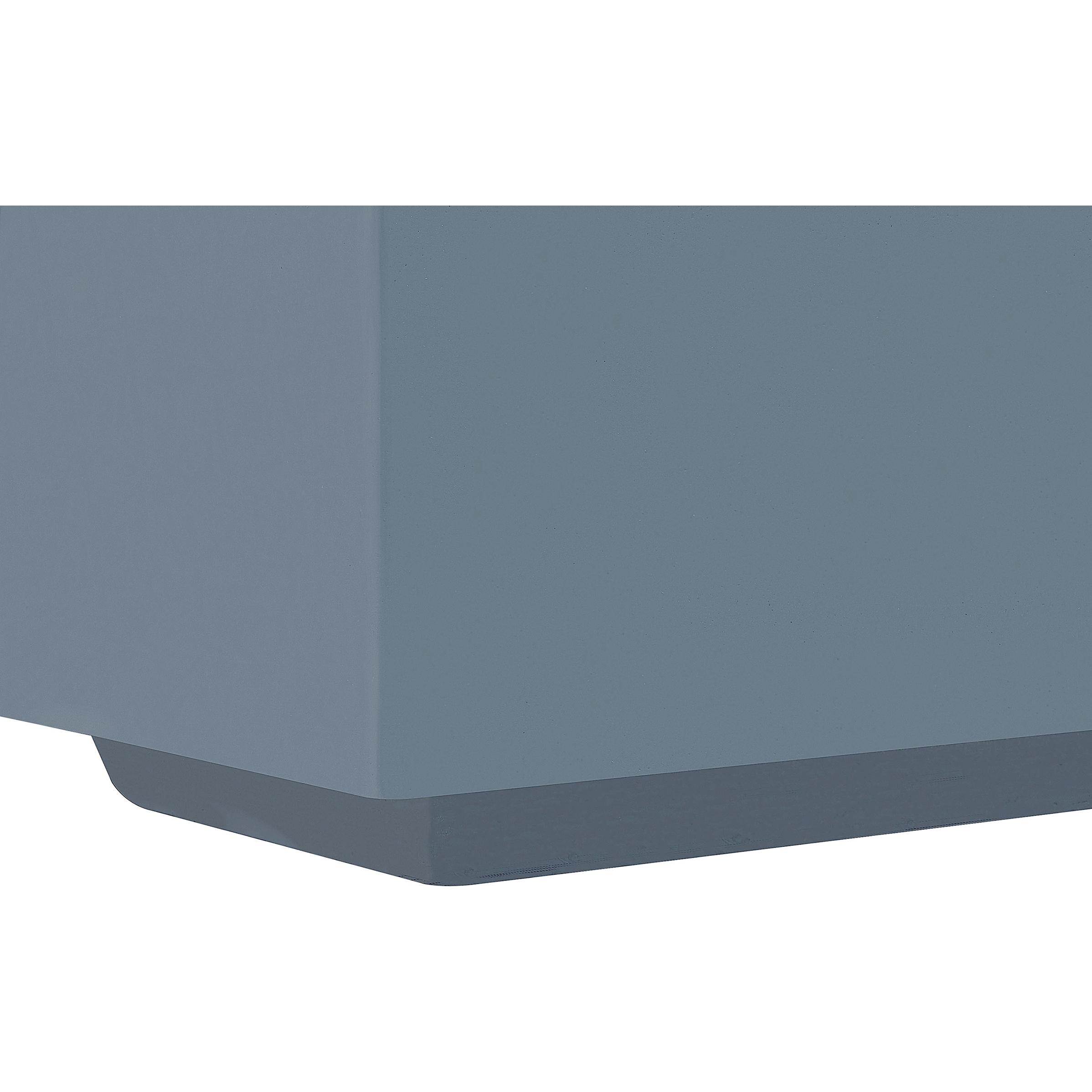 Beliani, Feuerschale, Feuerstelle grau Leichtbeton rechteckig PAVO II (143 cm)