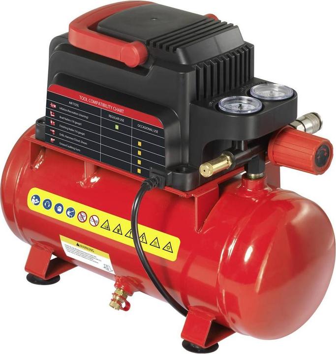 Actual product image Toolcraft Air compressor 6L 230V 8 bar (8 bar, 6 l)