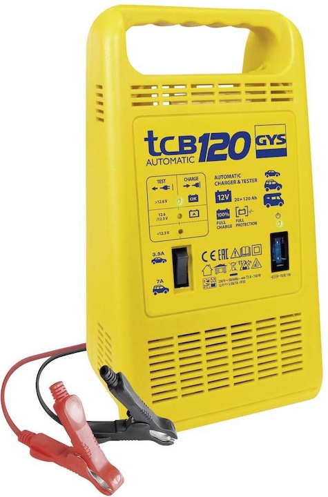 Immagine prodotto GYS Caricabatterie TCB 120 automatico (12V, 10.50 A)