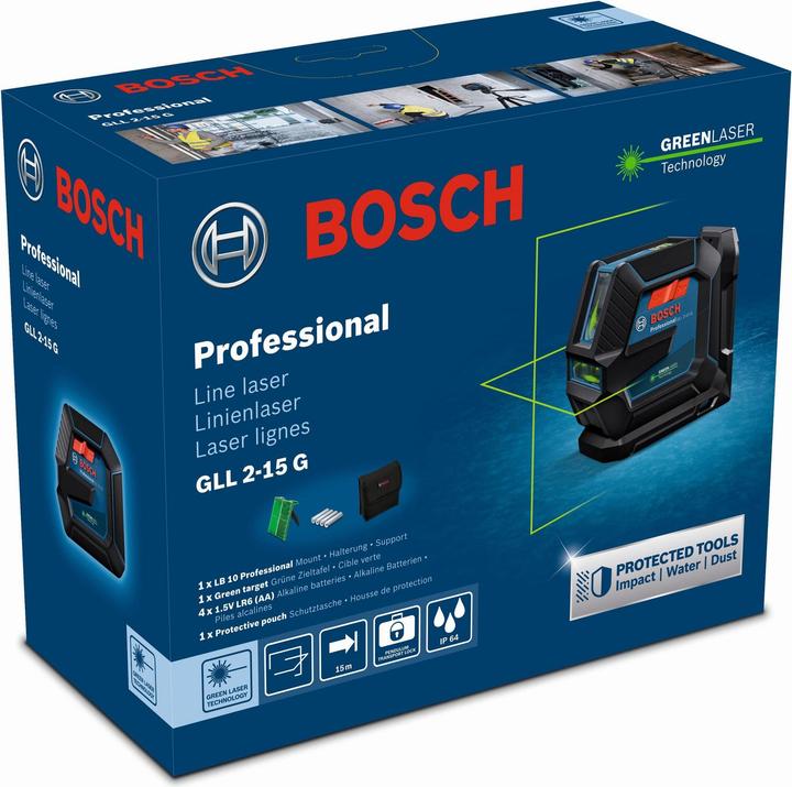 Actual product image Bosch Professional GLL 2-15 G (Multi-line laser)