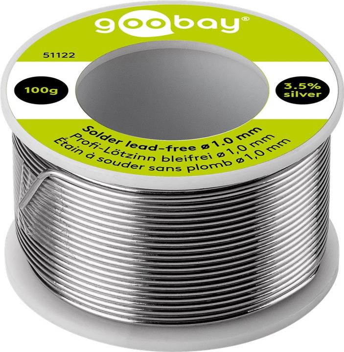Goobay Saldatura professionale senza piombo, ø 1,0 mm, 100 g (Saldatura)