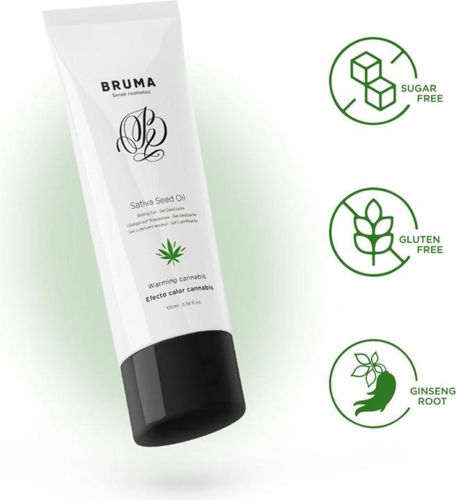 Produktbild Bruma Gel Deslizante Con Aceite De Semilla Efecto Calor Sabor Cannabis 100 ml (100 ml)