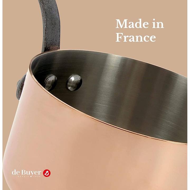 Image du produit de Buyer Casserole Inocuivre avec poignée en fonte (20 cm, Casserole, Acier inoxydable, Cuivre)