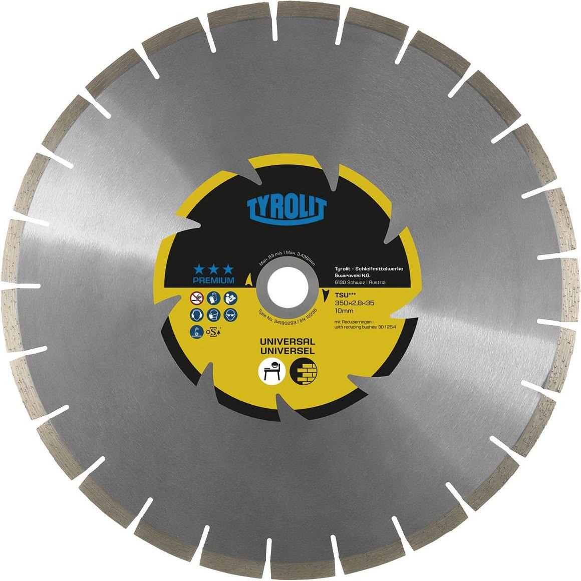 Tyrolit, Sägeblatt, Diamant-Nassschnitttrennscheibe Premium TSU*** 400 x 3,2 mm