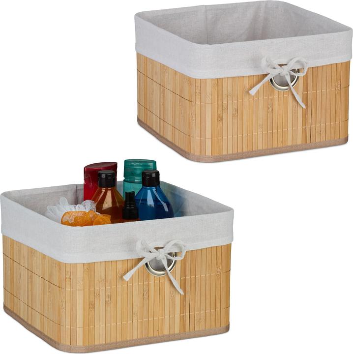 Produktbild Relaxdays Aufbewahrungskorb-Set (1 x, 31 x 31 x 20 cm)