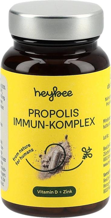 Actual product image Heybee Propolis immune complex (60 Piece, Capsules, 51 g)