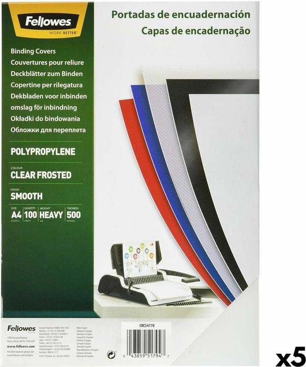 Actual product image Fellowes Cover 100 pieces bookbinding transparent Din A4 polypropylene
