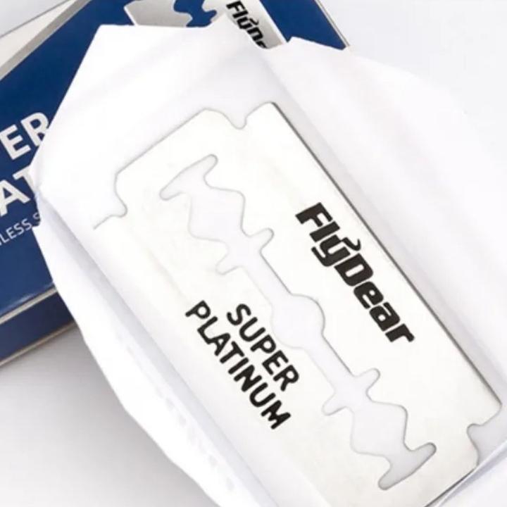 Actual product image FlyDear Razor blades Super Platinum Stainless, Double Edge (10 pcs.) (10 x)
