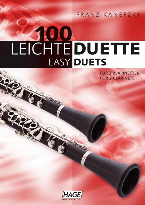 Produktbild 100 leichte Duette für 2 Klarinetten (Deutsch, Helmut Hage, 2010)