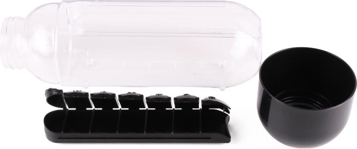 Actual product image Benson Care Drinking bottle with pill box 600 ml mix