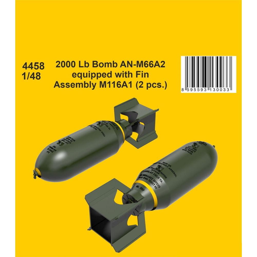 CMK 2000 Lb Bomb AN-M66A2 equipped with Fin Assembly M116A1 (2 pcs.)
