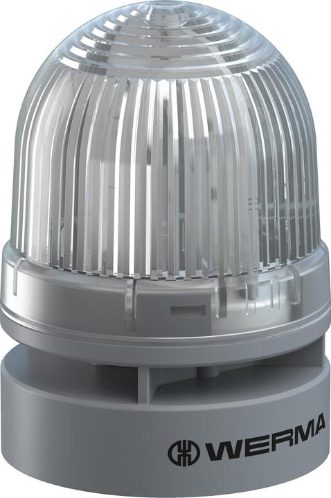 Actual product image Werma Signal technology Signal lamp Mini TwinFLASH Combi 115-230VAC CL Clear 230 V/AC 95 dB