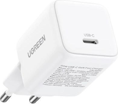 Produktbild Ugreen - Wall Charger X513 (65009) - USB-C, GaN, Fast Charging, 30W, QC4, 5V/3A - White (30 W, 1 Port)