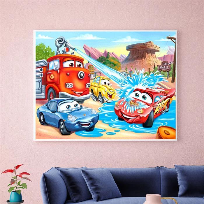 Actual product image Shenzhen Diamond Painting Cars Cartoon 24 x 34 cm