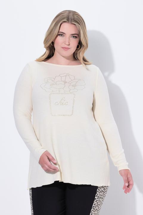 Produktbild Miamoda Pullover, A-Linie, Glitzersteinchen, Langarm (46)