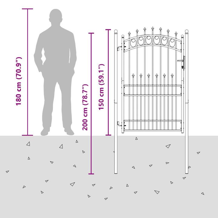 Produktbild vidaXL Zauntor
