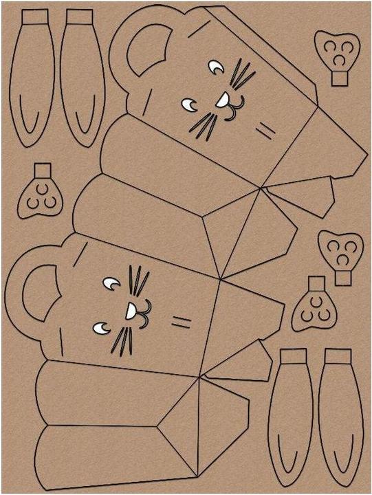 Image du produit Ursus Ensemble de panier de Pâques lapin (5 x, 0,5 x 25,5 x 33,5 cm)