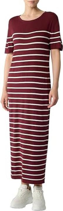 Image du produit Comma Kleid Gestreiftes Midikleid aus Feinstrick (46)