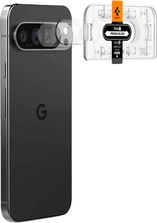 Productafbeelding Spigen EZ Fit Getemperd Glazen Camera Beschermer Google Pixel 9 Pro 2-Pack (2 Stuk, Google Pixel 9 Pro)