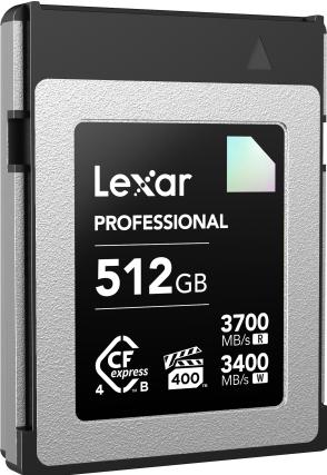 Produktbild Lexar CFexpress PRO 4.0 Type B DIAMOND Series 512GB - R3700/W3400MB/s - VPG400 (512 GB, CFexpress Typ B)