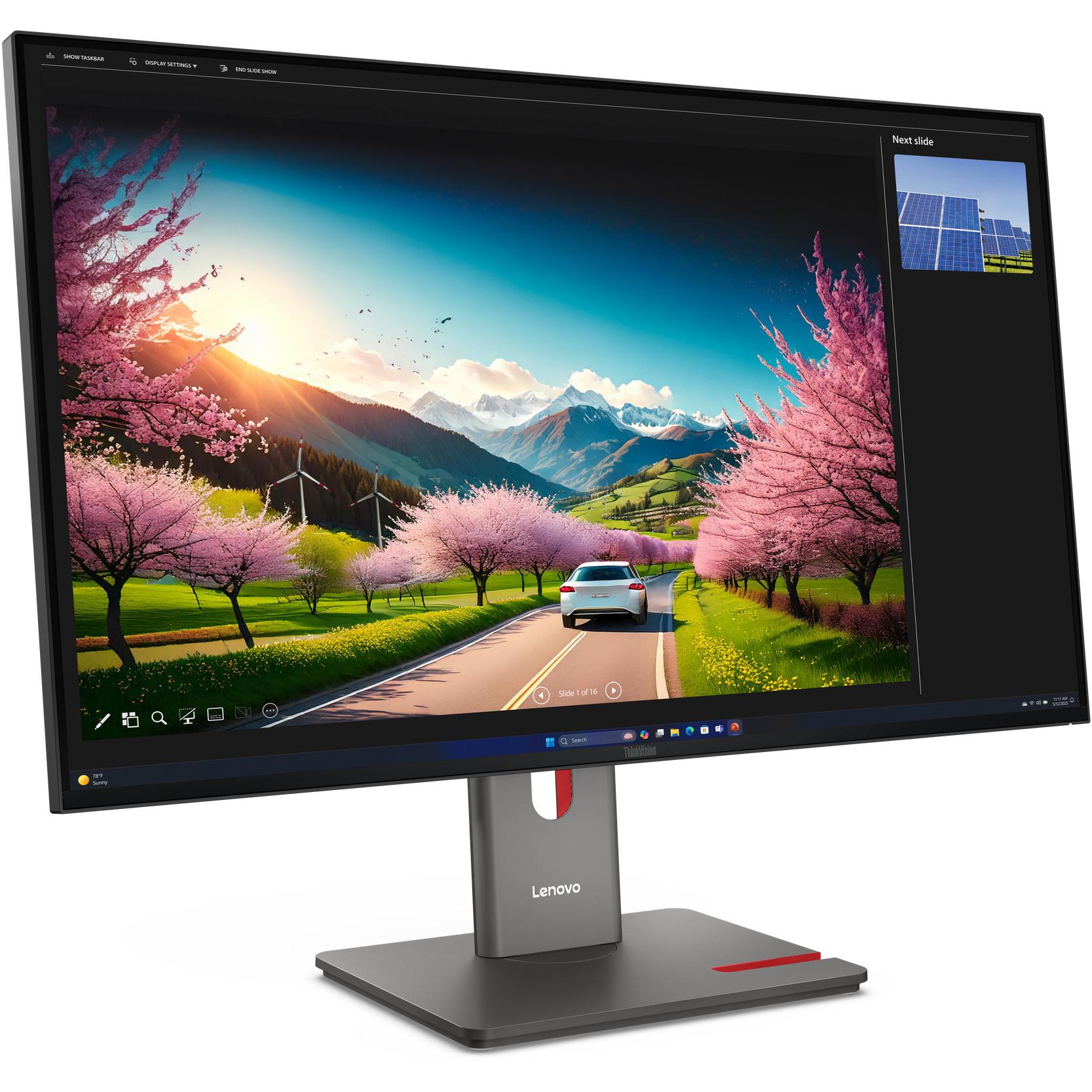 Lenovo ThinkVision P32UD-40 (3840 x 2160 Pixel, 31.50"), Monitor, Schwarz