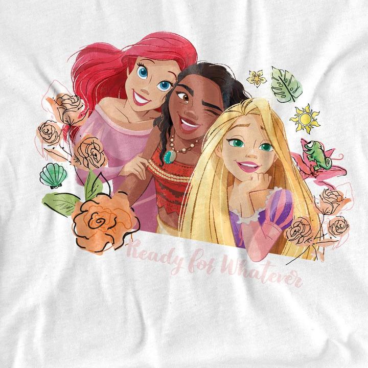 Immagine prodotto Disney Princess Ready For Whatever Maglietta Ariel Moana Rapunzel Adulto Unisex (XL)