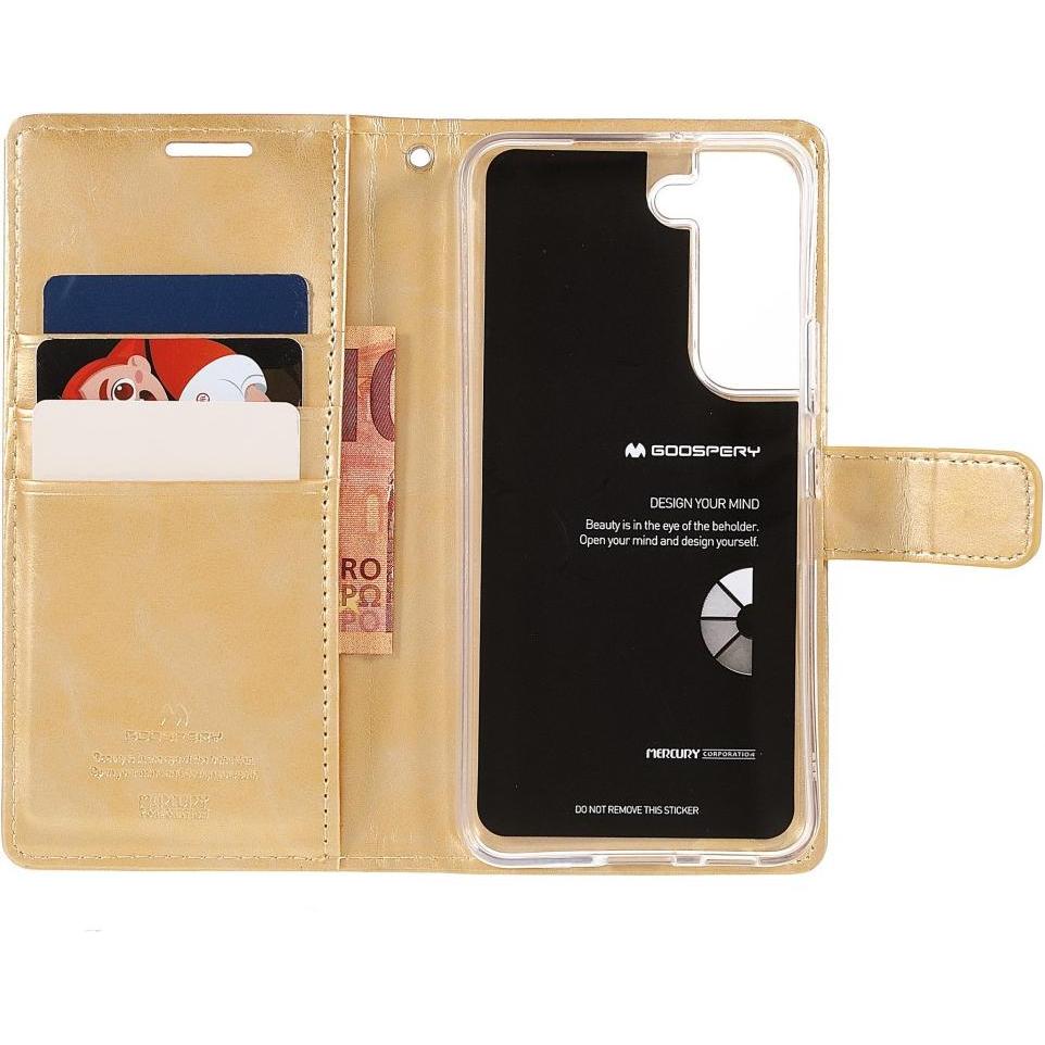 Thumbnail - Mercury Galaxy S22+ - Blue Moon Etui Hülle gold (Samsung Galaxy S22+), Smartphone Hülle, Gold