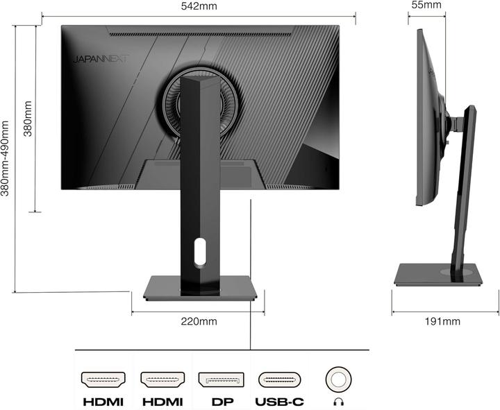 Image du produit Japannext 60,5cm JN-IPS2380UHDR-C65W-HSP 16:9 HDMI/DP UHD (3840 x 2160 pixels, 23.80")