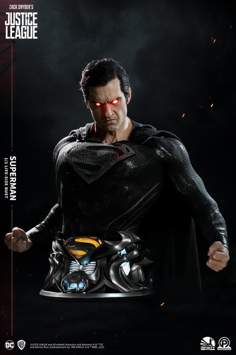 Actual product image Infinity Studios Snyder's Justice League "Superman - Black Version" 1/1 Lifesize Bust