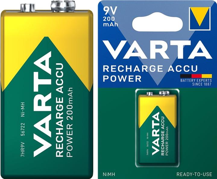 Produktbild Varta Recharge Accu Power (1 Stk., 9V Block, 200 mAh)