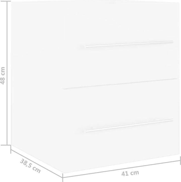 Actual product image vidaXL Bathroom Cabinet (41 x 38.5 x 48 cm)
