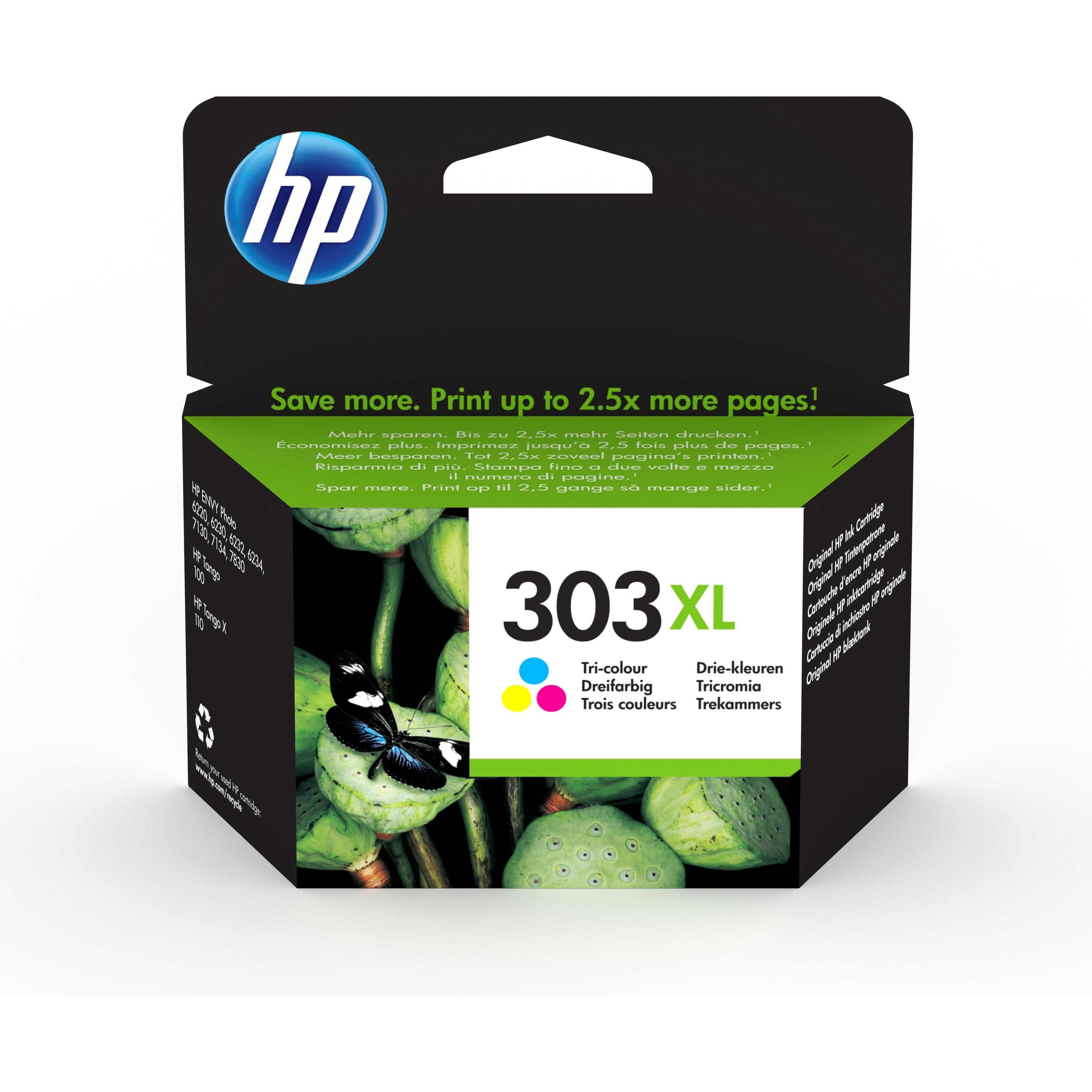 HP, Druckerpatrone, 303xl (M, C, Y)
