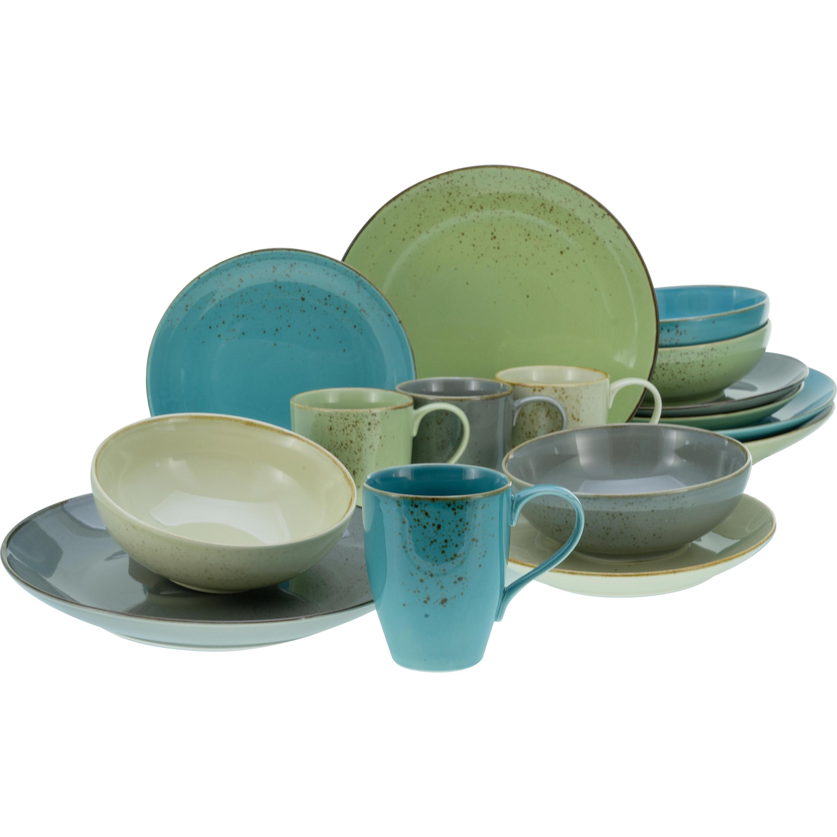 CreaTable, Geschirrset, Nature (16 Stück)