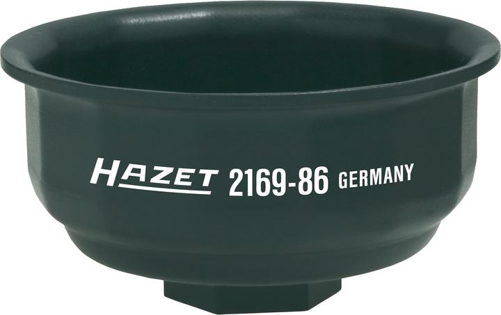 Produktbild HAZET Ölfilter-Schlüssel 2169-86 ∙ Vierkant12,5 mm (1/2 Zoll) ∙ Rillenprofil ∙ 97 mm