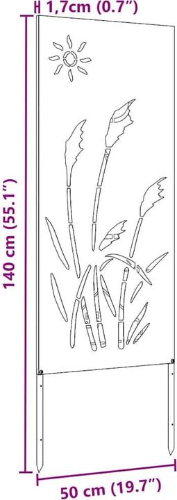 Image du produit vidaXL Gartensichtschutz (50 cm)