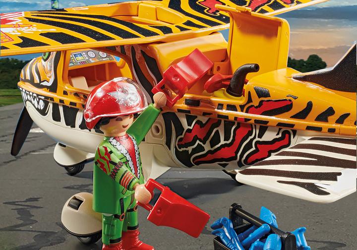 Produktbild Playmobil Propeller-Flugzeug Tiger (70902, Playmobil Stuntshow)
