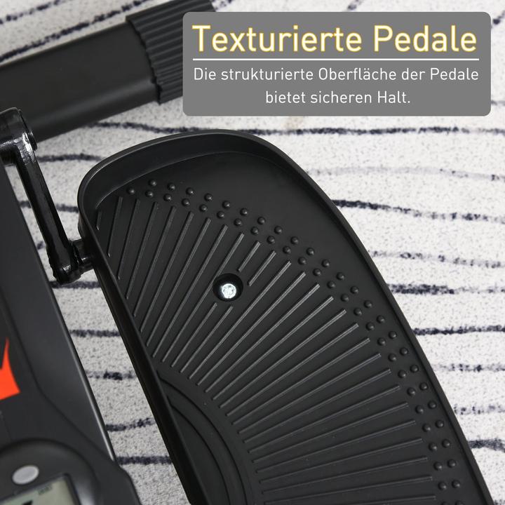 Image du produit Homcom Mini stepper avec écran LCD Vélo d'appartement Vélo à pédales avec résistance réglable en continu
