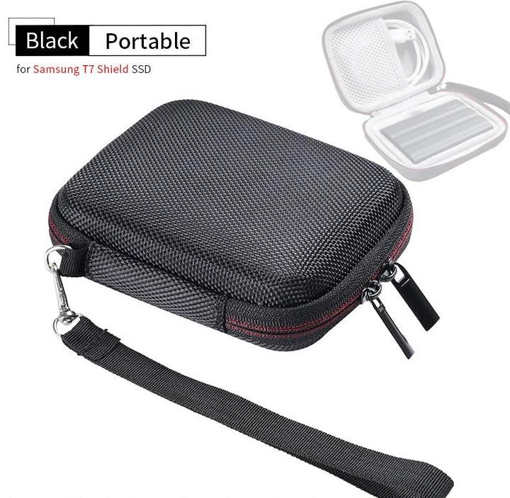 Actual product image Only-Bags.Store Hard Drive Carrying Case for Samsung T7 Touch SSD. Shockproof hard case organiser