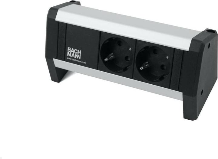 Actual product image Bachmann DESK 1, 2x socket (902.1131) (2x, CEE 7/3, Type 13, Type 23)