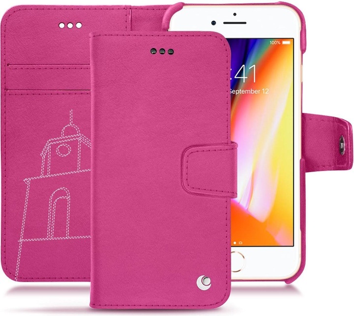 Noreve Lederschutzhülle Wallet (Apple iPhone 8)