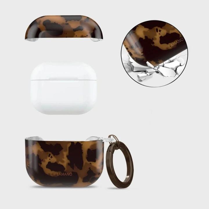 Produktbild 4Kom Other goods Tech-Protect Tech-Protect Lamano case for AirPods 4 - brown and black (Kopfhörer Hülle)