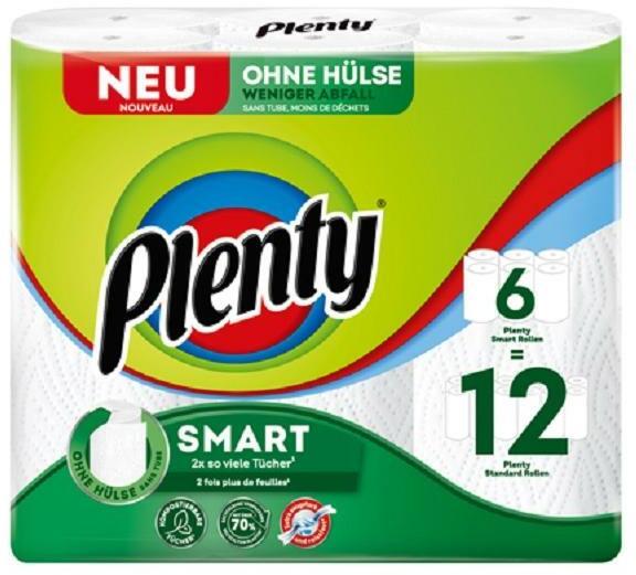 Plenty Haushaltspapier Smart 6 x 90 Blatt (6x)