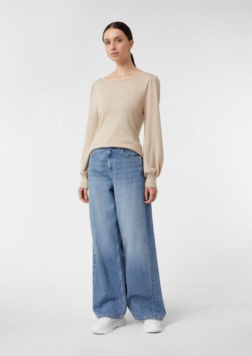 Produktbild Comma Strickpullover Feinstrickpullover mit leichten Ballonärmeln (38)