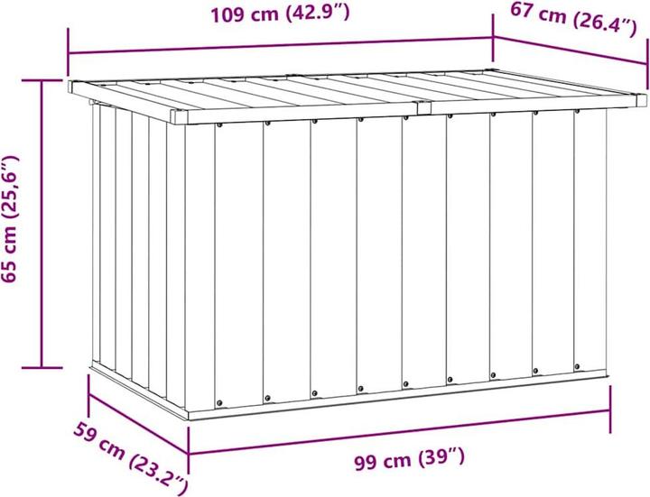 Actual product image vidaXL Aufbewahrungsbox