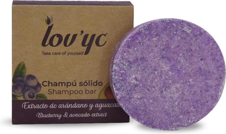 Actual product image Lov'yc Lovyc Blueberry And Avocado Solid Shampoo 50g (Solid shampoo, 50 g)