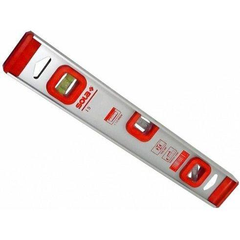 MGA, Wasserwaage, Sola I-Profil Wasserwaage 3.185.924,5 cm I 5 76,2 cm, grau/rot, 30 cm (30 cm)